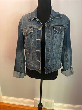Mossimo Supply Co. Blue Denim Button-Up Jean Jacket